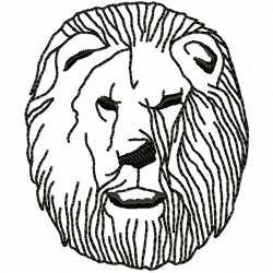 Lion Embroidery Design 9